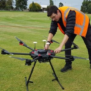 Preflight inspection on Matrice 600 in Melbourne